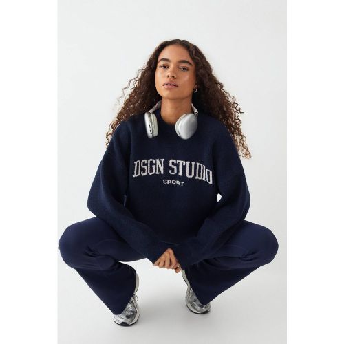 Synthétiquell Col Rond Oversize Tricoté | Taille 2XL - DSGN Studio - Modalova