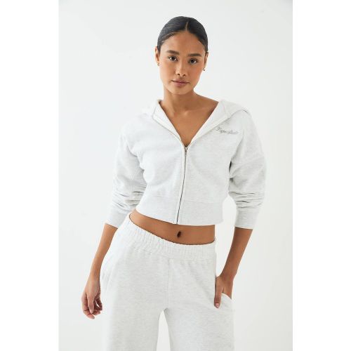 Sweat à casynthétiqueche zippé brodé Script | Taille XL - DSGN Studio - Modalova
