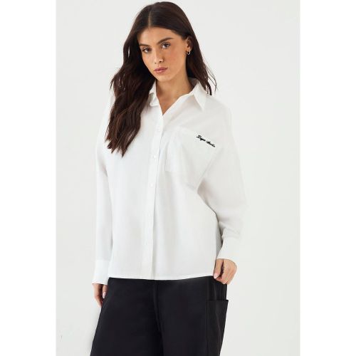 Chemise en Popeline de Coton Oversize | Taille 2XL - DSGN Studio - Modalova