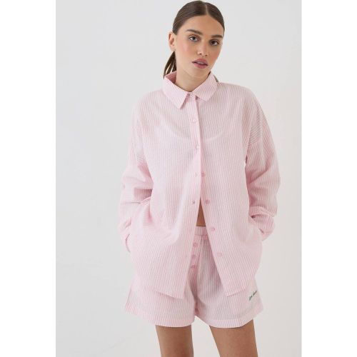 Chemise Oversize À Rayures Brodées | Taille Medium - DSGN Studio - Modalova