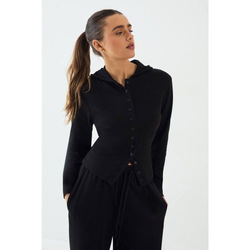 Haut Côtelé À Casynthétiqueche Avec Boutons Et Taille Cintrée | Taille 2XL - DSGN Studio - Modalova