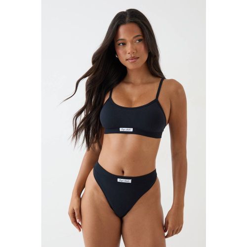 Ensemble De Lingerie Avec Bralette Sans Coutures À Encolure Arrondie Et String | Taille Small - DSGN Studio - Modalova