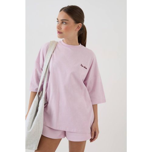T-shirt Oversize Brodé Script | Taille XS - DSGN Studio - Modalova