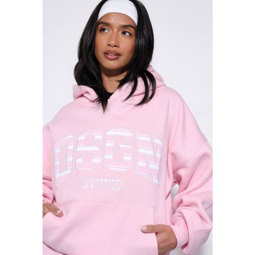 Sweat À Casynthétiqueche Oversize Avec Appliqué Rayé | Taille Medium - DSGN Studio - Modalova