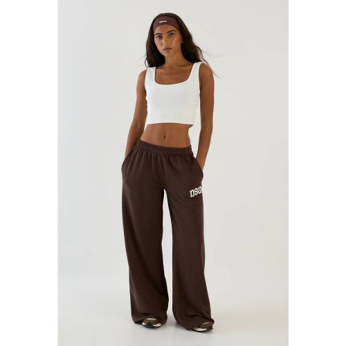 Jogging Jambe Large Taille Basse Molleton Bouclette Collegiate | Taille Medium - DSGN Studio - Modalova