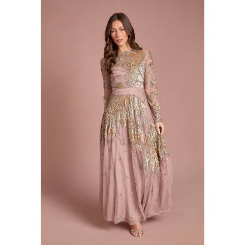 Robe Longue Premium Ornée à la Main | Taille 42 - Coast - Modalova