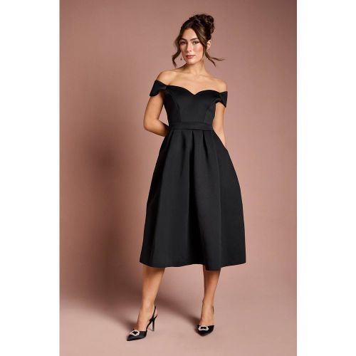 Robe Midi Scuba à Décolleté Cœur | Taille 44 - Coast - Modalova