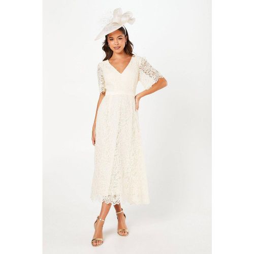 Robe Midi à Manches Ange en Dentelle | Taille 46 - Coast - Modalova