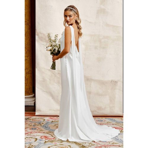 Robe de Mariée Honoured en Mousseline avec Détail Dos Drapé | Taille 46 - Coast - Modalova