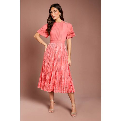 Robe Midi En Dentelle Plissée | Taille 40 - Coast - Modalova