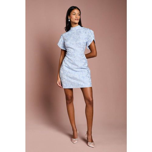 Robe Mini Jacquard à Manches Bouffantes Petite Taille | Taille 40 - Coast - Modalova