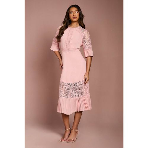 Robe Mi-longue à Inserts en Dentelle | Taille 46 - Coast - Modalova