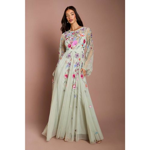 Robe Longue En Mousseline Ornée De Détails | Taille 44 - Coast - Modalova