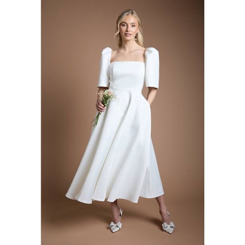 Robe De Mariée Structurée À Manches Bouffantes | Taille 40 - Coast - Modalova