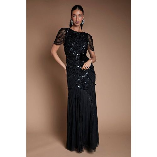 Robe Longue Ornée À Épaules Cape | Taille 40 - Coast - Modalova