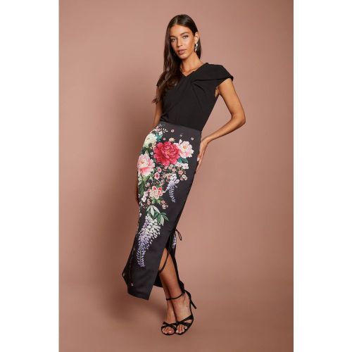 Jupe En Satin Imprimé | Taille 46 - Coast - Modalova