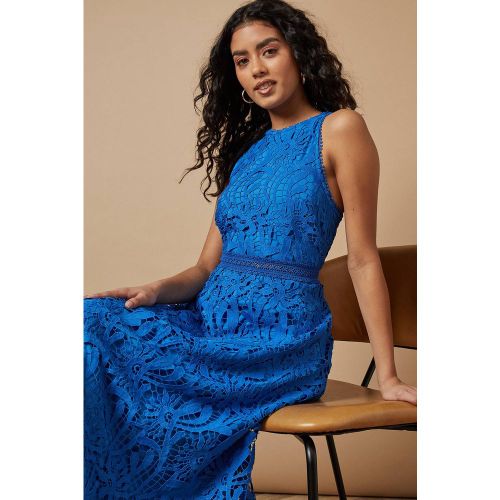 Petite Robe En Dentelle À Col Licou | Taille 44 - Oasis - Modalova
