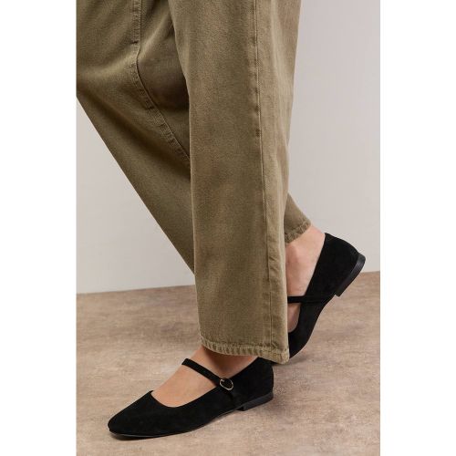 Ballerines Belle en Daim à Bout Carré Style Mary Jane | Taille 8 - Oasis - Modalova