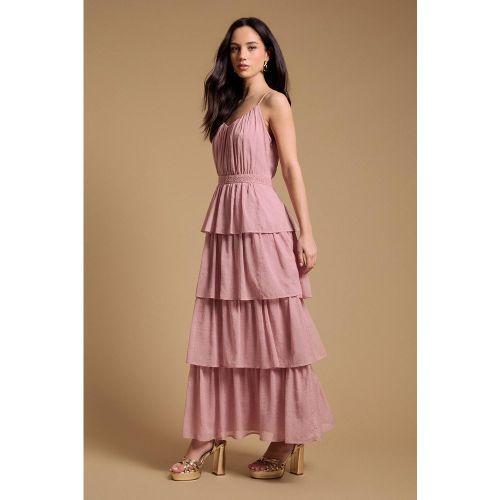 Robe Midaxi À Volants Étagés Et Bretelles | Taille 18 - Oasis - Modalova