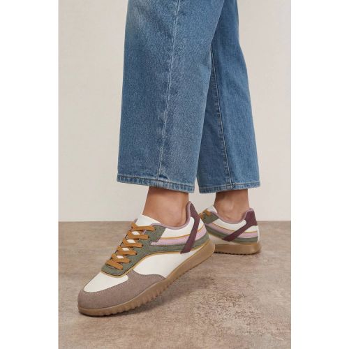 Baskets Shardie En Synthétique Contrasté À Lacets | Taille 5 - Oasis - Modalova