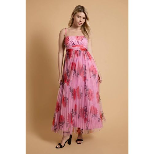 Robe Longue Plissée En Maille | Taille 18 - Oasis - Modalova