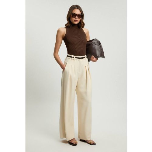 Gilet en maille côtelée en viscose mélangée | Taille Medium - KarenMillen - Modalova