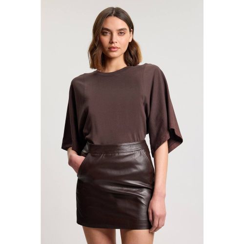 Mini-jupe en Cuir | Taille 18 - KarenMillen - Modalova