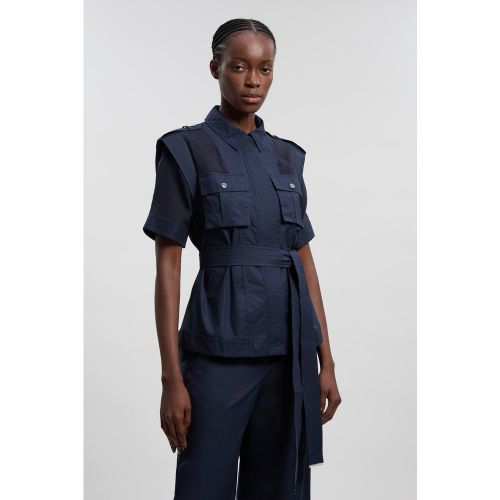 Haut Tissé Utilitaire En Organdi Avec Détail De Poche | Taille 14 - KarenMillen - Modalova