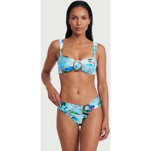 Bas De Bikini À Imprimé Chaîne Avec Détails De Finition Métallique | Taille Medium - KarenMillen - Modalova