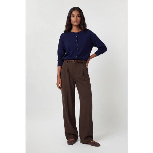 Cardigan En Maille Mélangée Viscose À Manches Ballon | Taille Medium - KarenMillen - Modalova