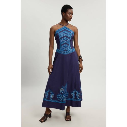 Robe Dos Nu À Détail Brodé | Taille 16 - KarenMillen - Modalova
