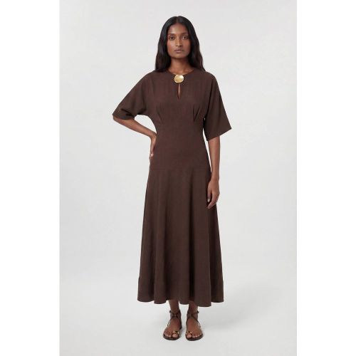 Robe Midi À Taille Basse En Modal | Taille 18 - KarenMillen - Modalova