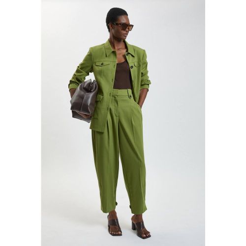 Pantalon Utilitaire À Texture Chevron | Taille 18 - KarenMillen - Modalova