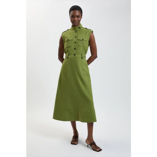 Robe Utilitaire Texturée Chevrons Petite | Taille 16 - KarenMillen - Modalova