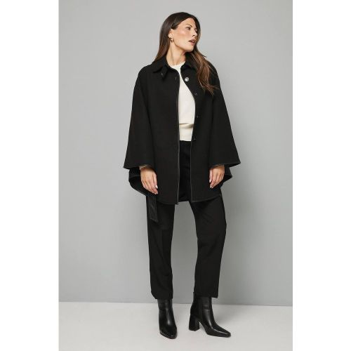 Cape Ceinturée Mélange Laine | Taille 46 - Wallis - Modalova