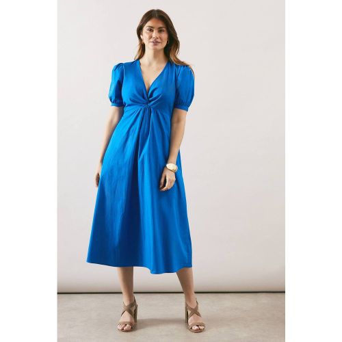 Robe Midi En Coton À Détail Torsadé Devant | Taille 40 - Wallis - Modalova