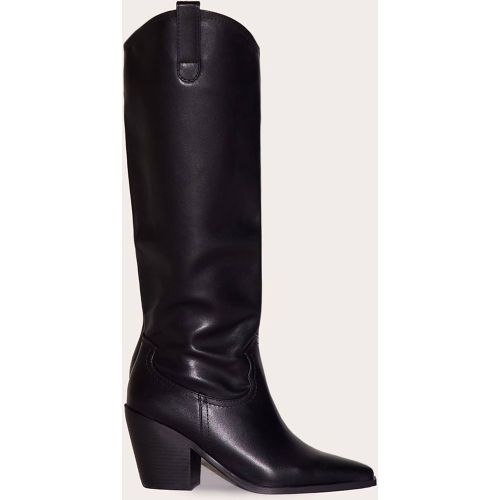 Black Bottes Western Mi-mollet | Taille 36 - PrettyLittleThing - Modalova