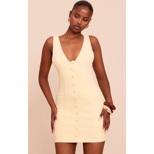 Lemon Robe Courte En Denim À Détail Boutonné | Taille 42 - PrettyLittleThing - Modalova