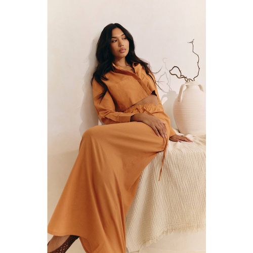 Apricot Jupe Longue À Cordon De Serrage | Taille 32 - PrettyLittleThing - Modalova