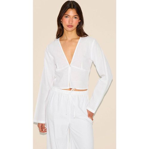 White Haut À Manches Longues | Taille 32 - PrettyLittleThing - Modalova
