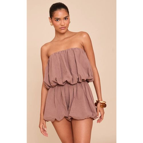 Mushroom Combi-short Bandeau À Détail Bouffant | Taille 32 - PrettyLittleThing - Modalova
