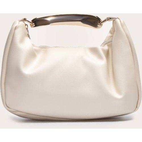 Cream Sac À Main En Synthétiquecuir Avec Poignée Abstraite Dorée - PrettyLittleThing - Modalova