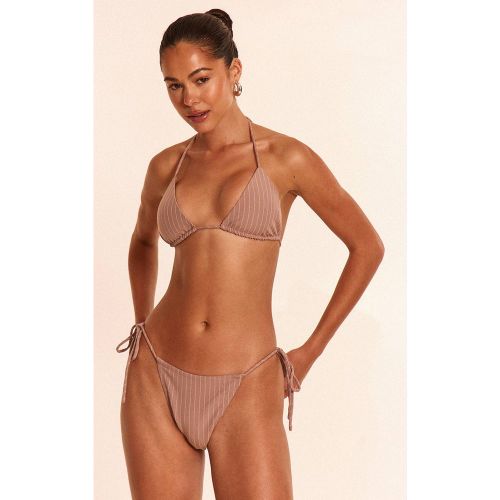 Stone Bas De Bikini À Fines Rayures Avec Liens Sur Les Côtés | Taille 42 - PrettyLittleThing - Modalova
