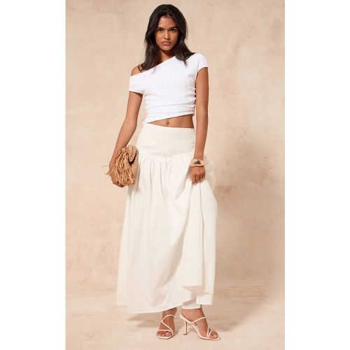 White Jupe Maxi À Volume | Taille 42 - PrettyLittleThing - Modalova