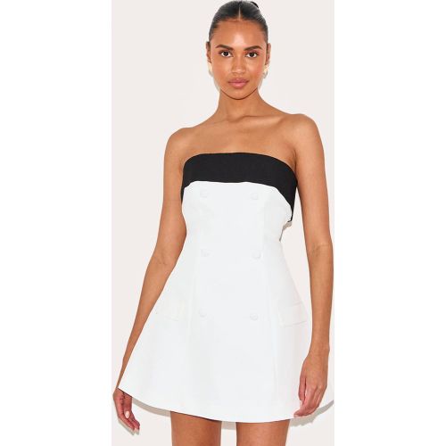 Robe Mini Bandeau Avec Détail Contrasté | Taille 40 - PrettyLittleThing - Modalova