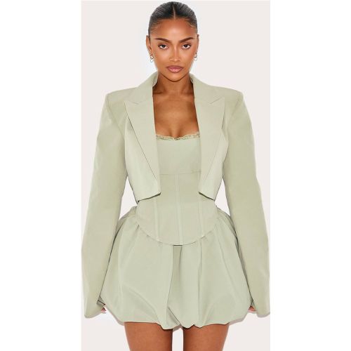 Sage Blazer Court Ajusté Shape Ensemble Coordonné | Taille 34 - PrettyLittleThing - Modalova