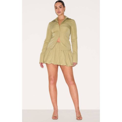 Olive Mini-jupe Bouffante Ajustée Shape - Ensemble Coordonné | Taille 42 - PrettyLittleThing - Modalova