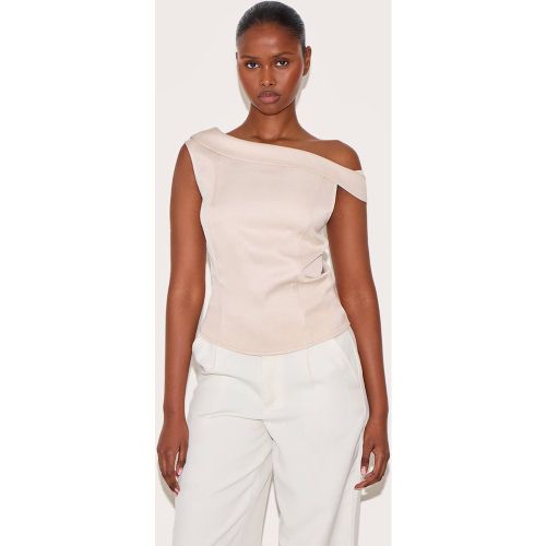 Haut Asymétrique À Détail Plissé | Taille 36 - PrettyLittleThing - Modalova