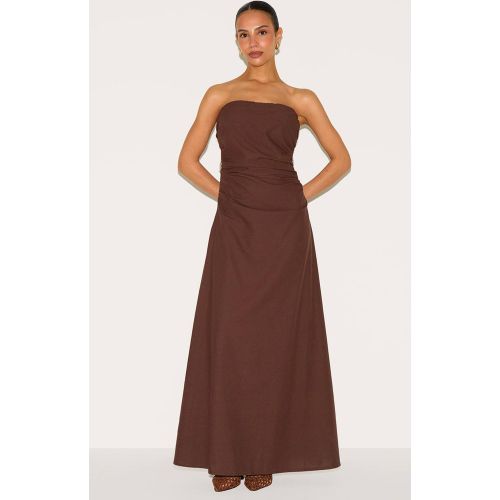Robe Maxi Bandeau Aspect Lin Petite | Taille 32 - PrettyLittleThing - Modalova