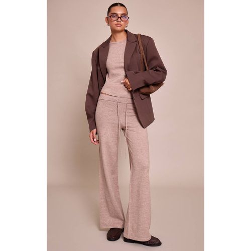 Pantalon En Maille Fine Avec Taille À Cordon | Taille Small - PrettyLittleThing - Modalova